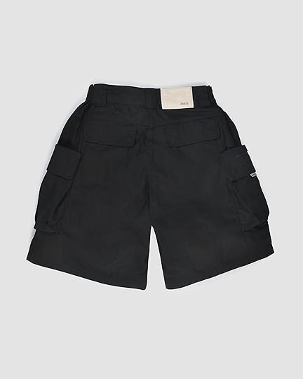 Ten Pockets Cargo Shorts Ripstop Black LAKH supply