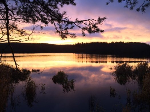 sunset over the loch