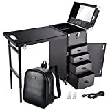 BYOOTIQUE Nail Art Train Case Makeup Backpack Workstation Trolley Desk Artist