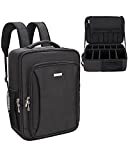 Makeup Backpack, Relavel Large Makeup Case Professional Makeup Artist Travel Train Case Cosmetic Bags for Women Makeup Brush Case Storage Organizer, Water-resistant Oxford and Lining, with Adjustable Dividers