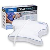 Contour CPAPMax 2-in-1 Cooling Plush CPAP Comfort Pillow - Reduce Air Leaks, Hose Tangles, Mask Discomfort & Adjust Thickness, for Side, Stomach, Back Sleepers, All Masks - Works 1st Night
