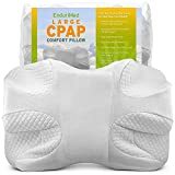 EnduriMed Memory Foam CPAP Pillow for Side Sleepers w/ Pillow Case - Reduces Full Mask Pressure & Air Leaks - Adjustable Height - Max Comfort CPAP Pillows for Stomach, Side, and Back Sleepers