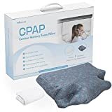 Webetop CPAP Pillow for Side Sleepers w/2 Pillowcases - Memory Foam Pillow for Side, Back and Stomach Sleepers - Reduce Mask Pressure, Air Leaks for Better Sleep