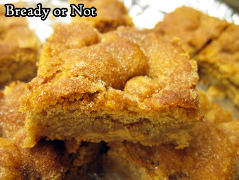 Bready or Not Original: Snickerdoodle Blondies (Redux) 