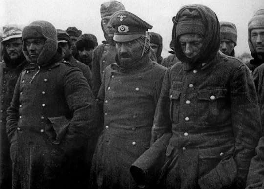 Rows of German POWs in Stalingrad