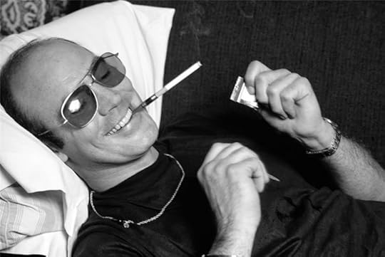 Weed smoking Hunter S. Thompson