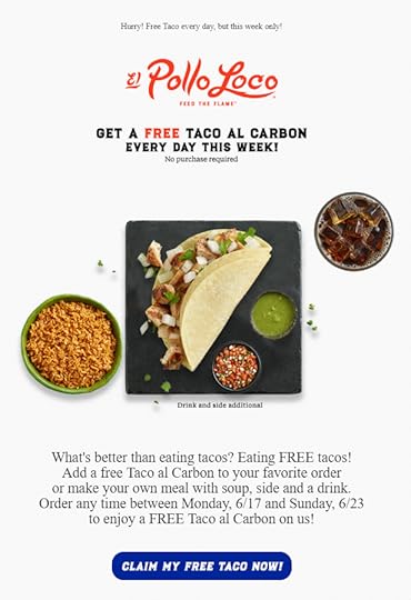 Free El Pollo Loco Taco Every Day This Week!