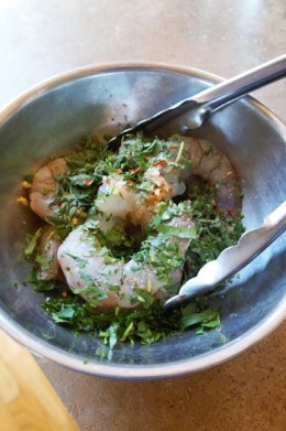 Raw Shrimp Mixed with Tarragon web