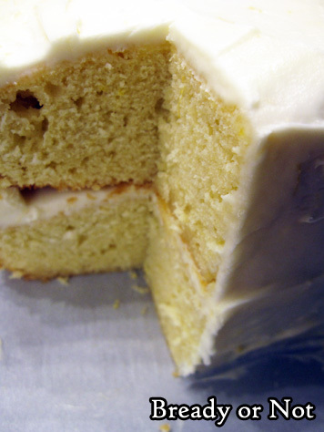 Bready or Not: Lemon Cake with Cream Cheese Frosting
