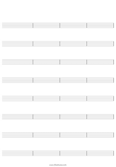 blank staff paper 8 staves 32 bars per page download