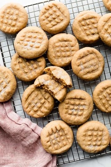 peanut butter cookies on cooling rack