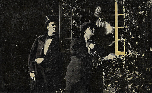 Gunnar Tolnaes and Carlo Wieth in Doktor X (1915)
