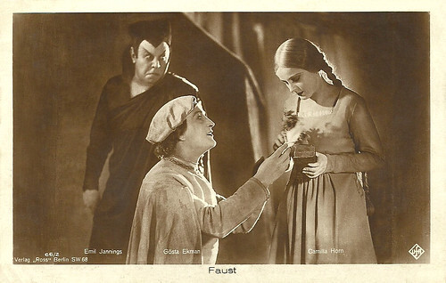Gösta Ekman, Emil Jannings and Camilla Horn in Faust (1926)
