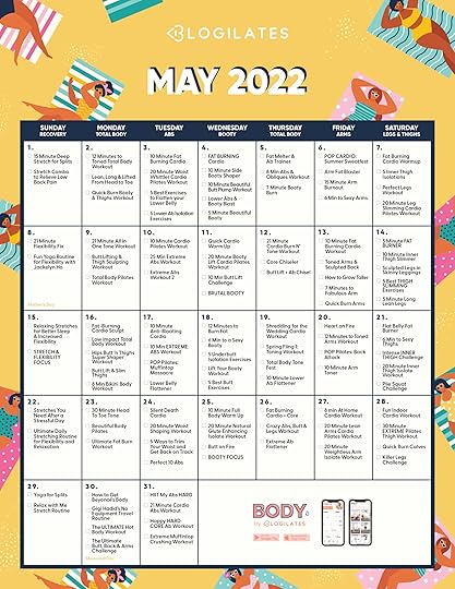 blogilates may workout calendar 2022