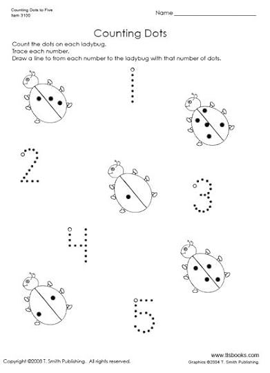 9 best images of counting dots worksheets tracing