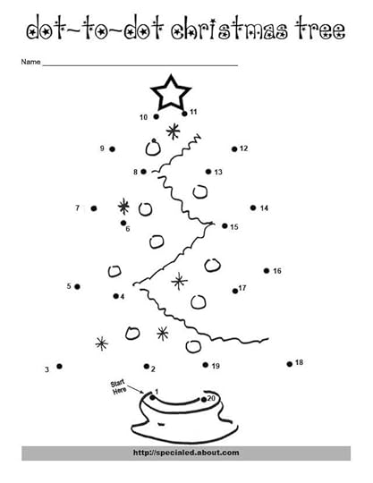 counting dot to dot for christmas christmas worksheets