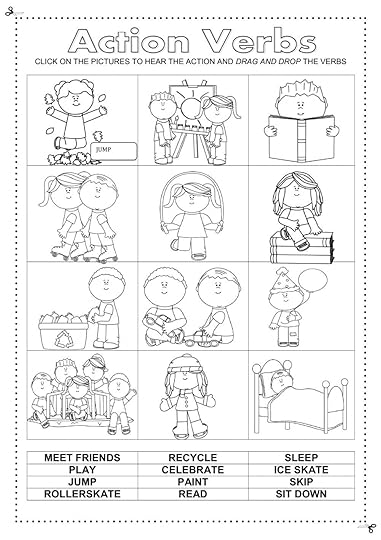 action verbs online worksheet and pdf