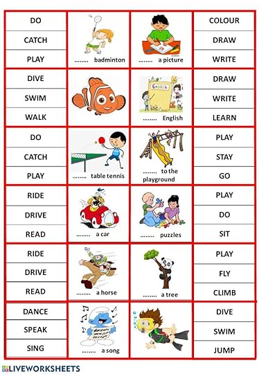 verbs action verbs exercise pdf in 2020 action verbs