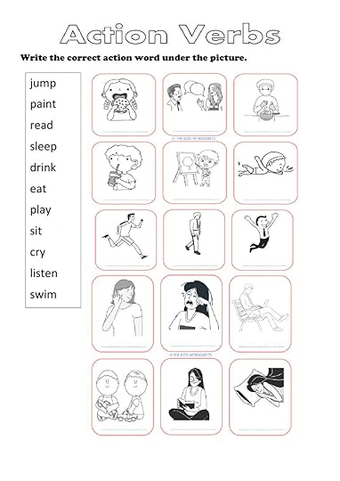 action verbs online worksheet for grade 2
