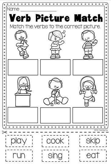 verbs worksheet it covers action verbs pastpresent