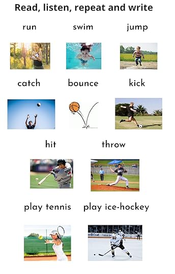 action verbs in sports worksheet
