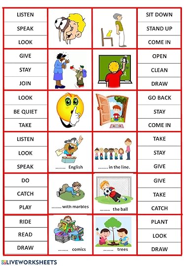 verbs action verbs exercise pdf