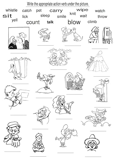 15 best images of action words worksheet action words
