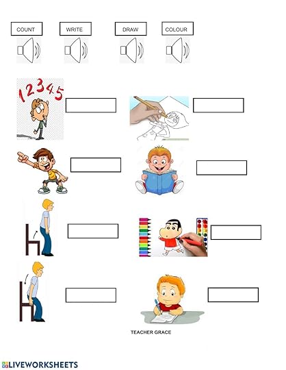 action verbs online pdf worksheet
