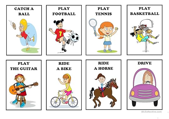 action verbs flash cards set 2 worksheet free esl