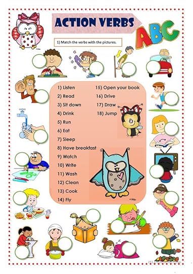 action verbs worksheet free esl printable worksheets