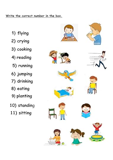verbs with ing