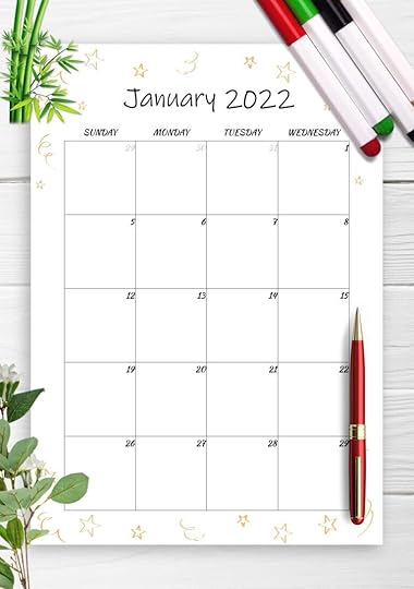 blank printable calendar 2022 pdf