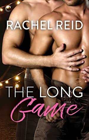 fairly generic naked torso cover - a taller white man stands behind another white man (who is slightly more tanned). The taller man has his hands on the shorter man's abs. The shorter man has one hand near a pocket of his jeans and the other is beneath one of the other man's hands. There are some strung up lights in the background. There is nothing about hockey in the cover really.