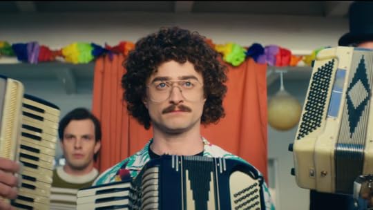Daniel Radcliffe as Weird Al Yankovic in The Roku Channel's movie Weird: The Al Yankovic Story
