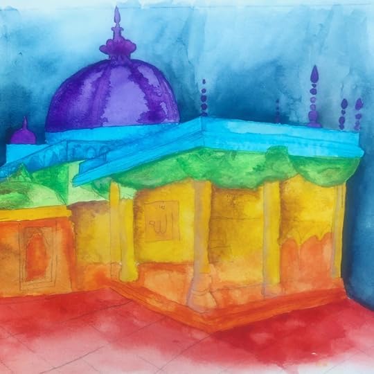 Rainbow mosque by Azeem Khan. Used with permission.