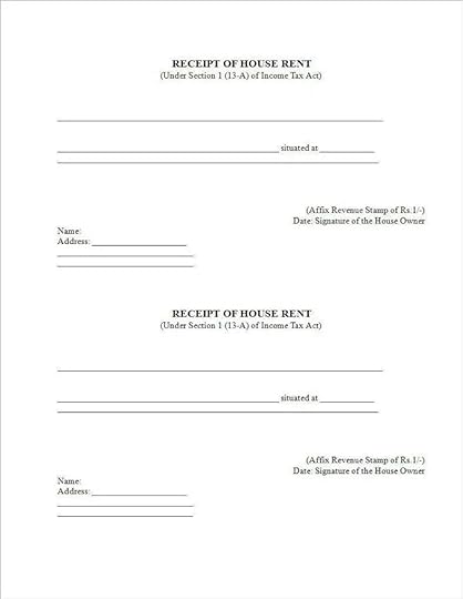 3 printable house rent receipt templates pdf doc free premium templates