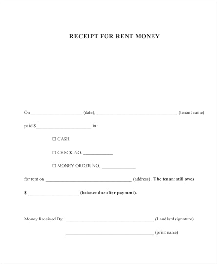 free 12 sample rent receipt forms in pdf excel word