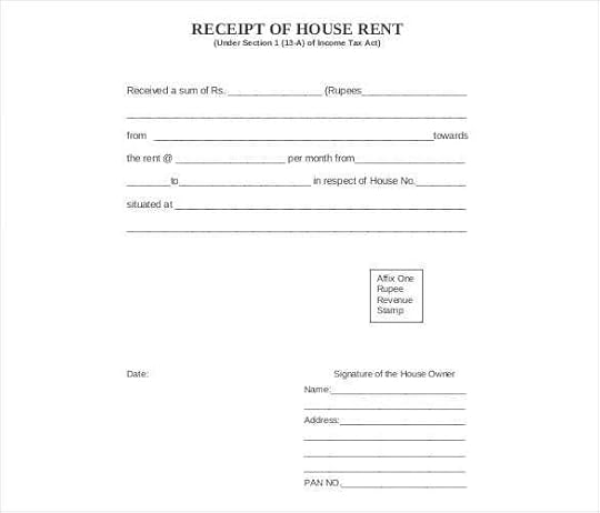 35 rental receipt templates doc pdf excel free premium templates