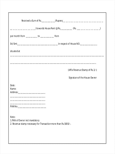 free 7 rent receipt forms in pdf