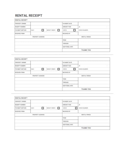 rent receipt templates free download invoice simple
