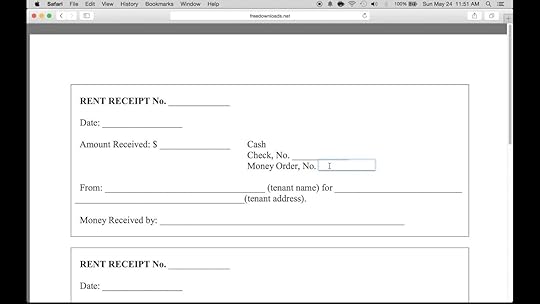how to write a monthly rental receipt form pdf template youtube