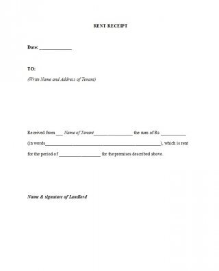 51 free printable rent receipt templates ms word and ms excel and pdf