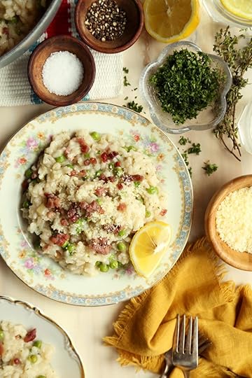 Oven-Baked Pea, Pancetta and Lemon Risotto