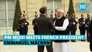 Hugs and handshakes as Macron hosts PM Modi in Paris; Focus on India-France strategic ties