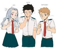 deku lovebot — quick doodle of eri, kota and katsuma as UA...