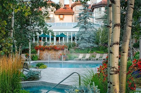 Pool and sitting area in Sonnenalp Vail