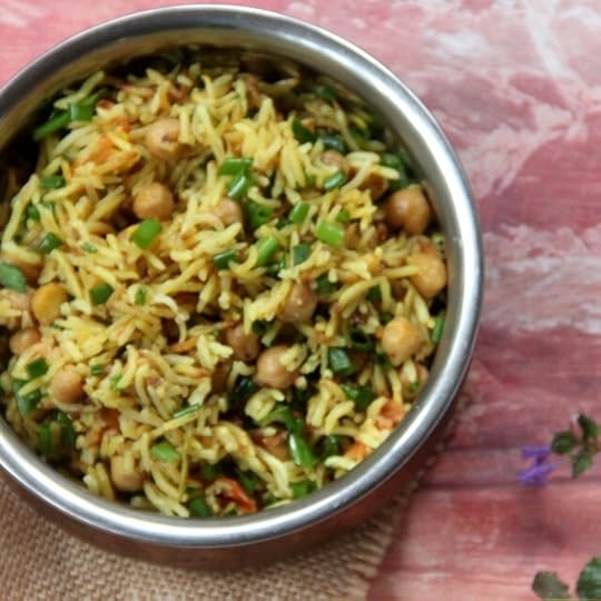 Herbed Chickpea Biryani
