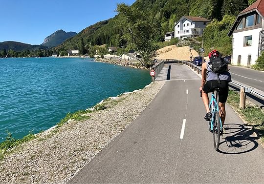 cycling in france around lake annecy