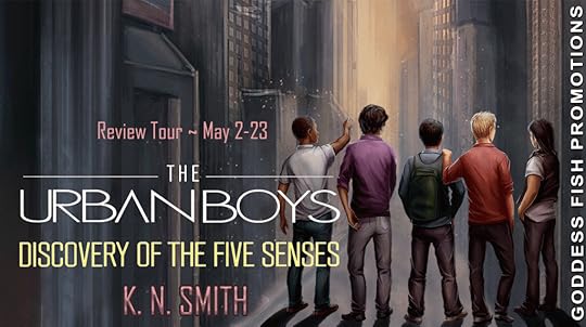 Goddess Fish book tour banner for Discovery of the Five Senses