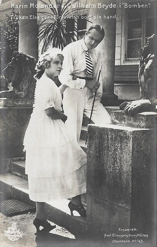 Karin Molander and Vilhelm Bryde in Bomben (1920)